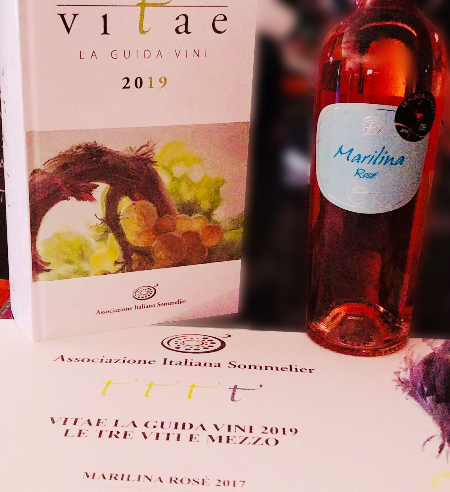 Marilina Rosè premiato dalla Guida Vini Vitae dell’AIS con le “3 Viti e Mezzo”