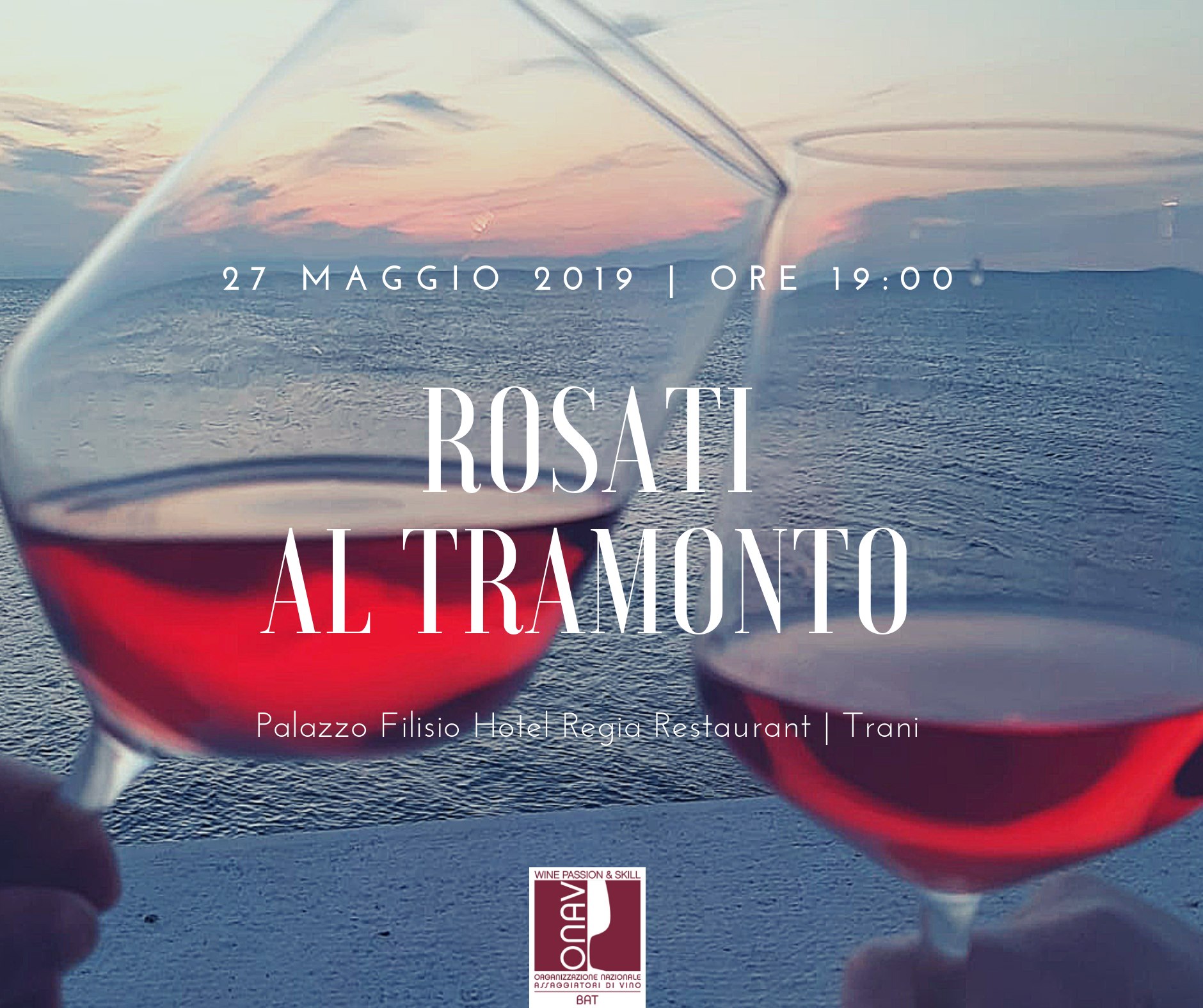 Copertina evento Rosati al Tramonto 2019 a Trani