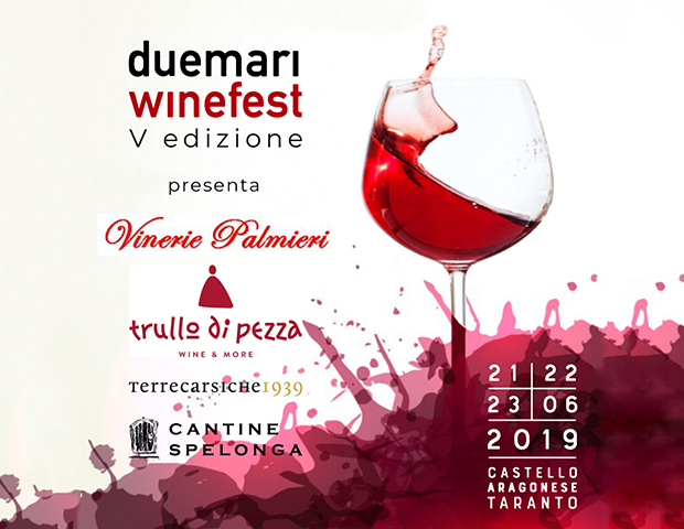 Copertina evento duemari winefest 2019 a Taranto