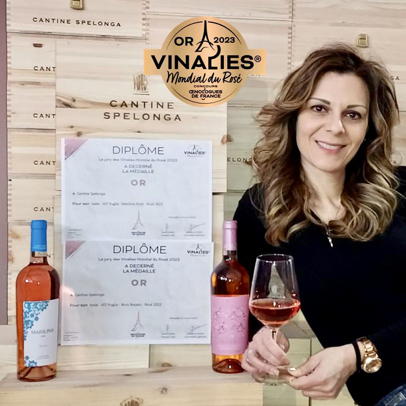 Marilina e Ninù delle Cantine Spelonga conquistano il Mondial du Rosè con un en plein tutto d’oro!